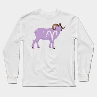 Aries (Light Purple) Long Sleeve T-Shirt